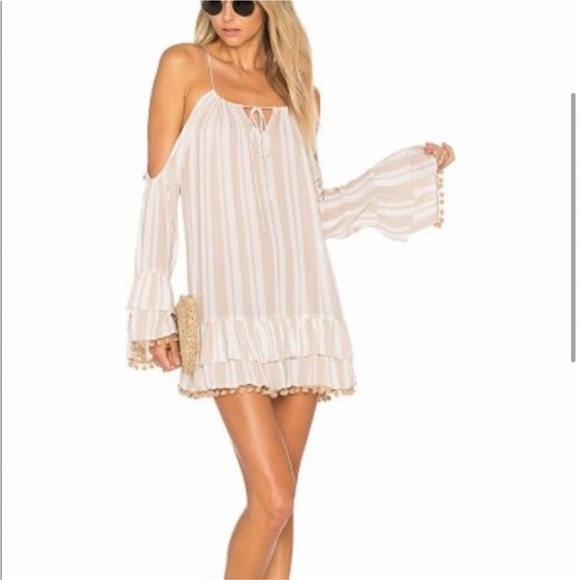 Lovers + friends tropical oasis in nude stripe - Picture 1 of 10